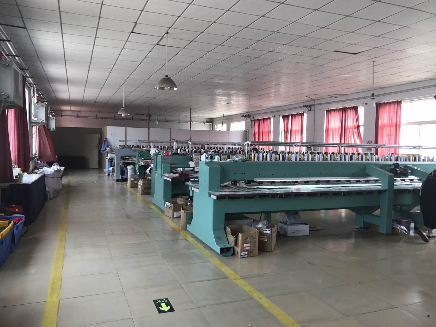 embroidery machines at our factory