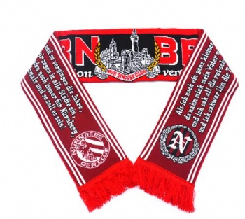 knitted acrylic double layer sport game fan's scarf
