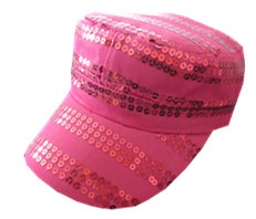 bling sequin women fashion cadet cap