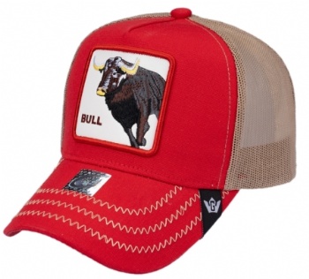 bull animal snapback trucker cap