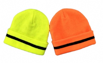fluorescence safety beanie cap