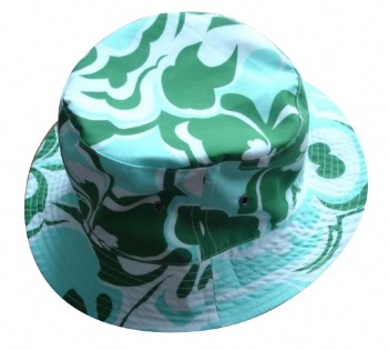 flora pattern soft light weight fabric custom bucket hat