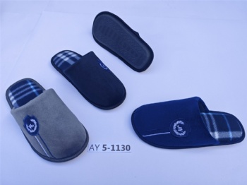 cheap sole cloth men indoor home slipper shoe