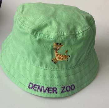brushed cotton twill animal zoo promotion bucket cap
